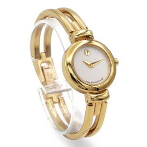 vintage Movado Harmony womens watch gold mother of pearl 0604443